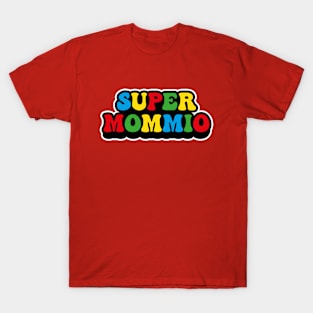 Womens Super Mommio Funny Nerdy Mommy Mother T-Shirt